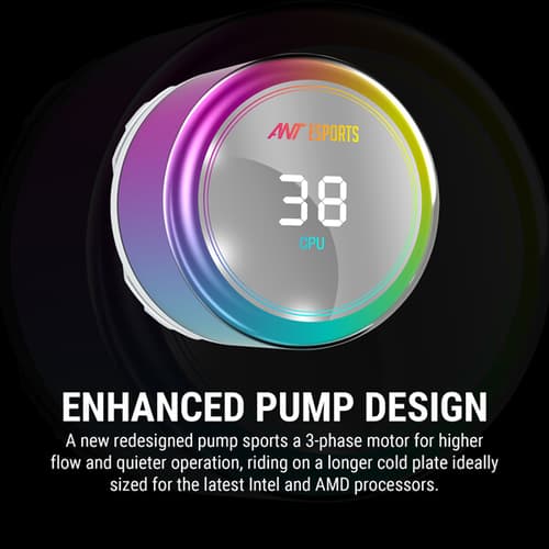 Ant Esports ICE Chroma ARGB 360mm White CPU Liquid Cooler